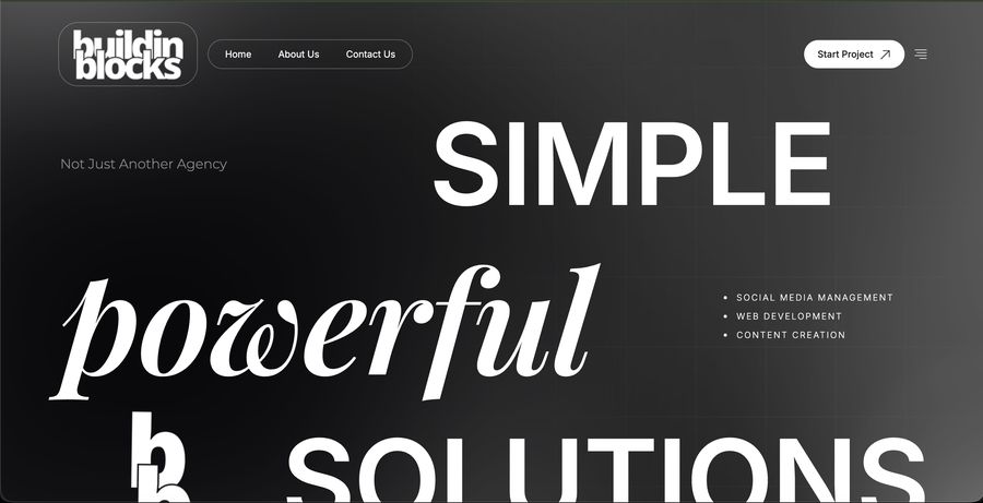 The Buildin Blocks website, co-founded by Ammar Ahamed