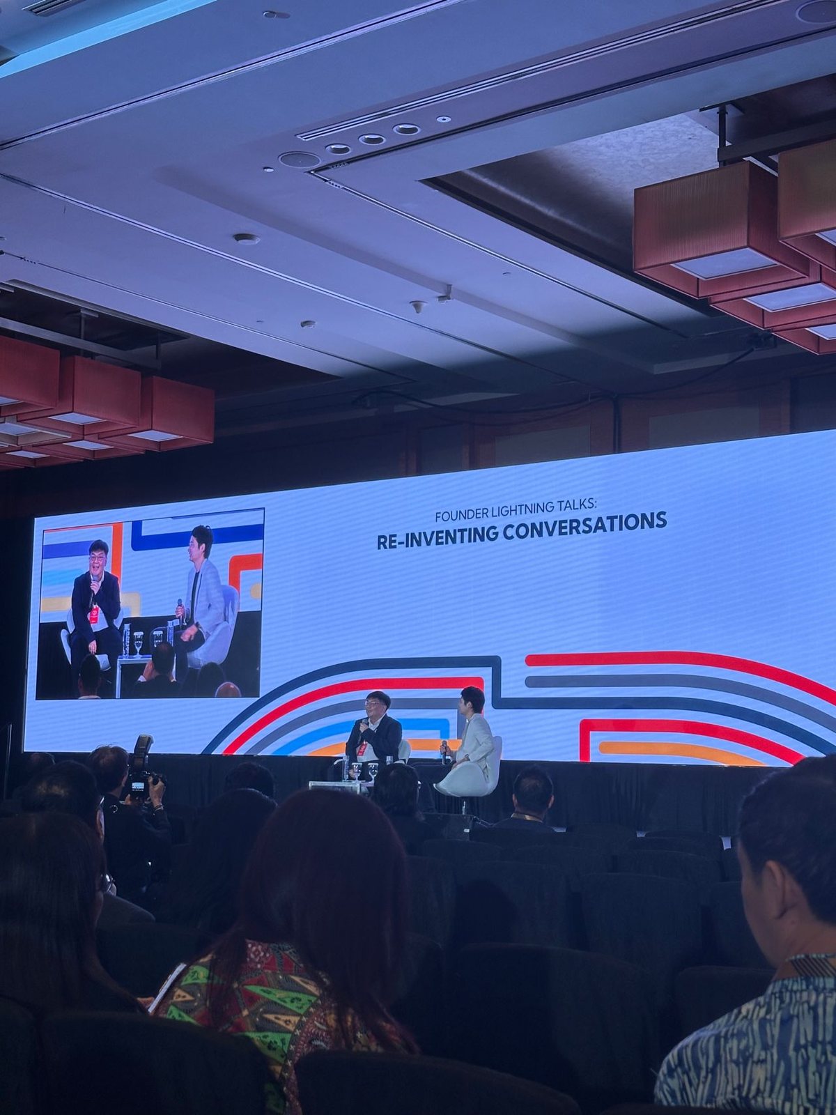 The Re-inventing Conversations session at DigitalNEX Asia 2025, Sands Expo Singapore, attended by Ammar Ahamed