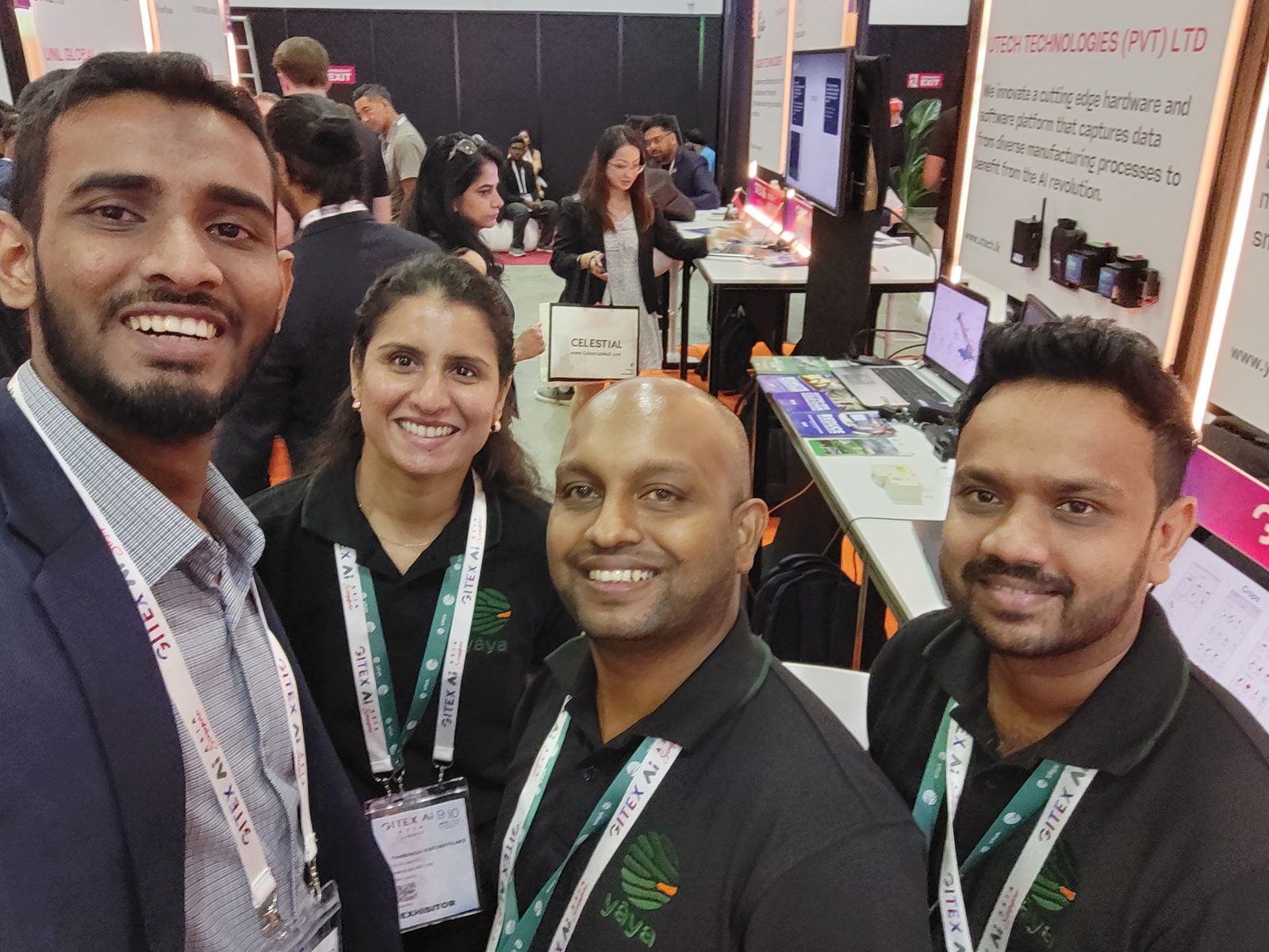 Ammar Ahamed with the Sri Lankan delegation on the GITEX Asia 2026 show floor in Singapore