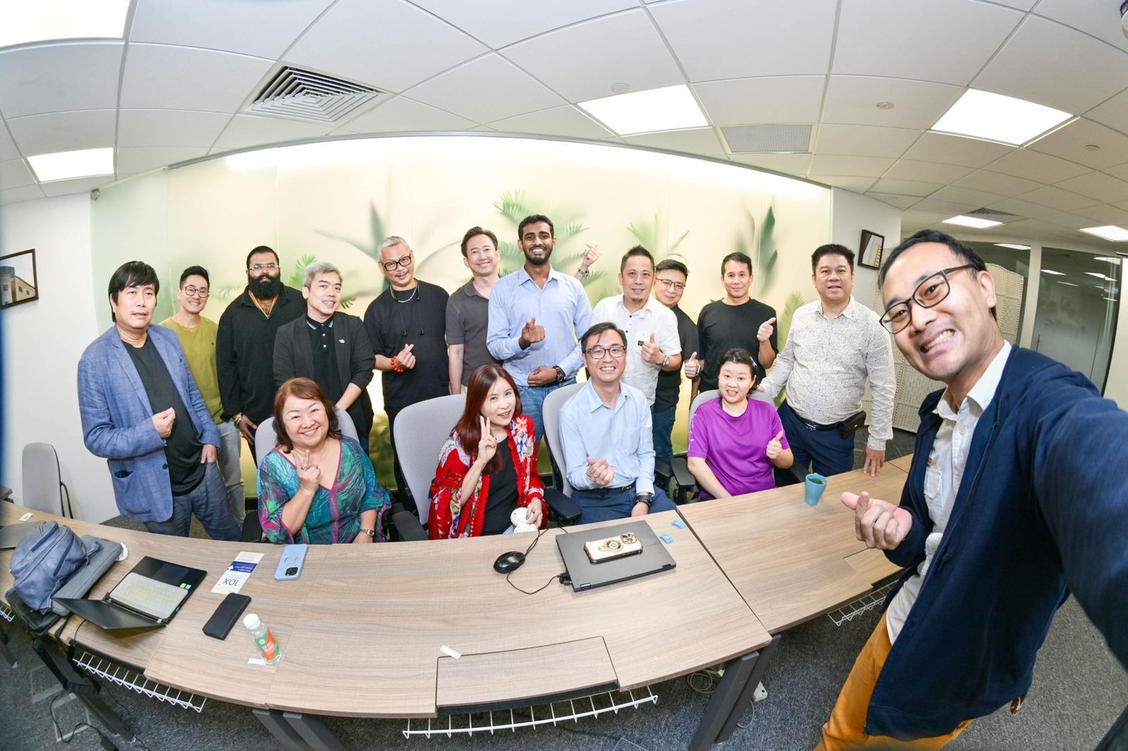 Group photo of attendees at the SAIA x Cocoon AI skills workshop in Singapore, facilitated by Ammar Ahamed