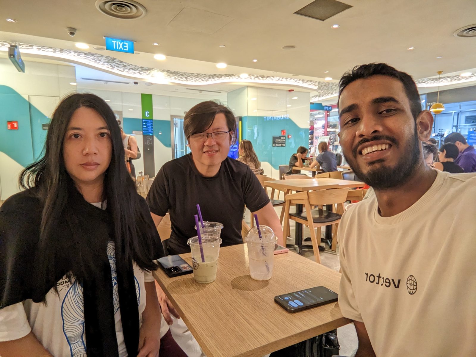 Ammar Ahamed at a cafe catch-up in Singapore, April 2026