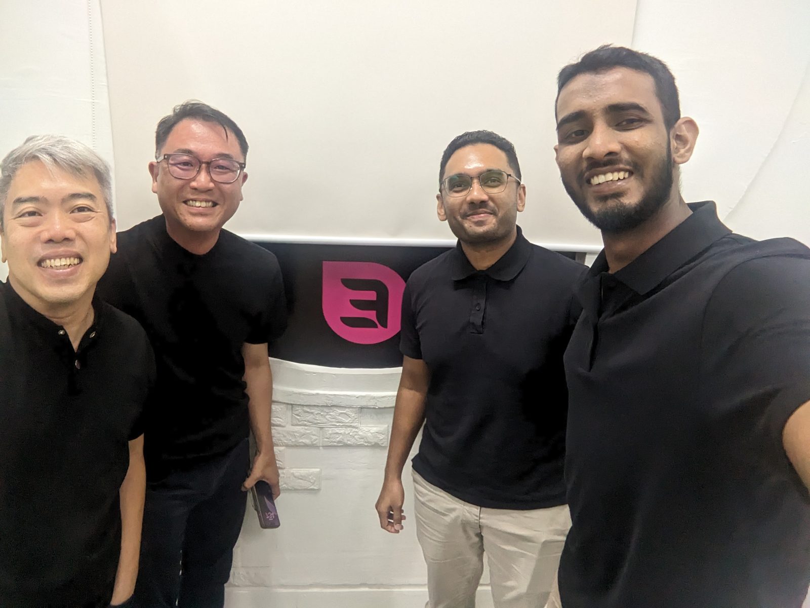 Ammar Ahamed with founders in Singapore, April 2026